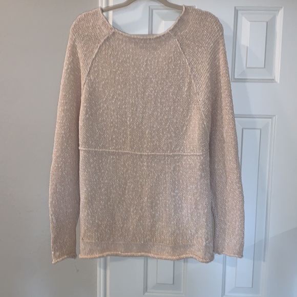 NWOT Free People Cream Crochet Sweater Size XS - Picture 6 of 7